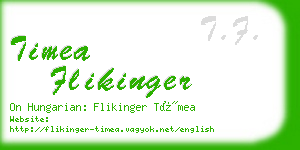 timea flikinger business card